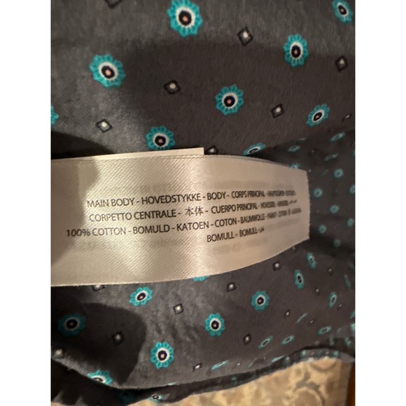 Ariat men's button down Johnnie short sleeve shirt blue cotton poplin western - Picture 9 of 11